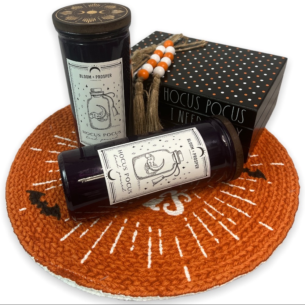 Bloom & Prosper Hocus Pocus Hand Poured Halloween Candle richly scented LRG Rare